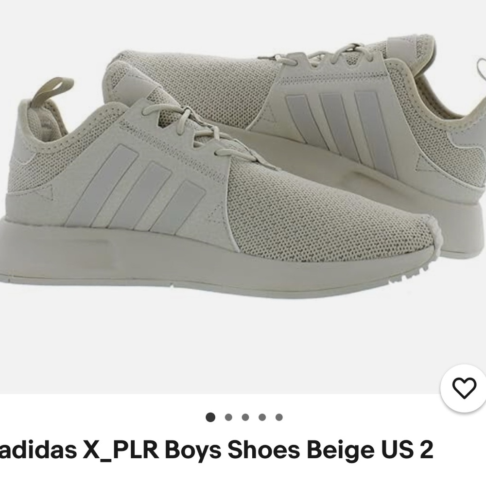 Adidas Tan Sneakers with Modern Knit Design WOMEN SIZE 8.5 or Men 7